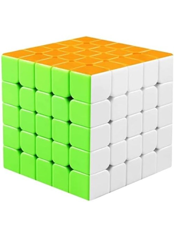 Qiyi 5x5 Magic Cube Stickless Magic Puzzle Gift for Children and Adults Challenge - Image 1